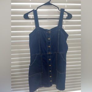Denim Jumper Dress - Women